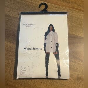 Underwraps Weird Scientist Lab Coat Halloween Costume Women Size Large